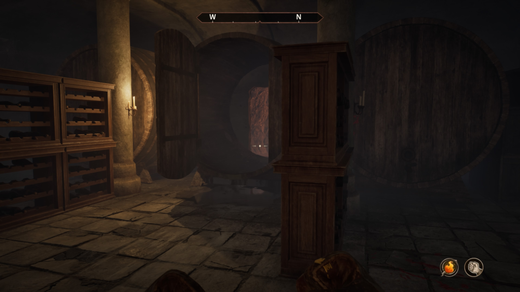 a hidden door in the the barrel