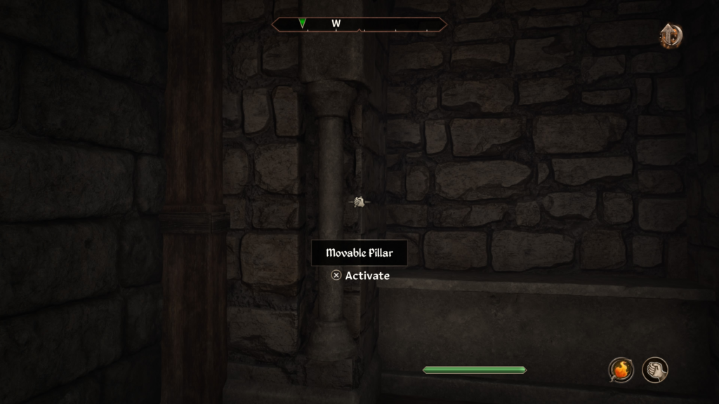 secret switch on the pillar