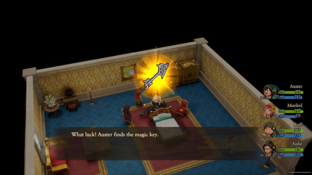 Dragon Quest VII Reimagined Magic Key at Palazzo di Bulgio in the L'Arca Region